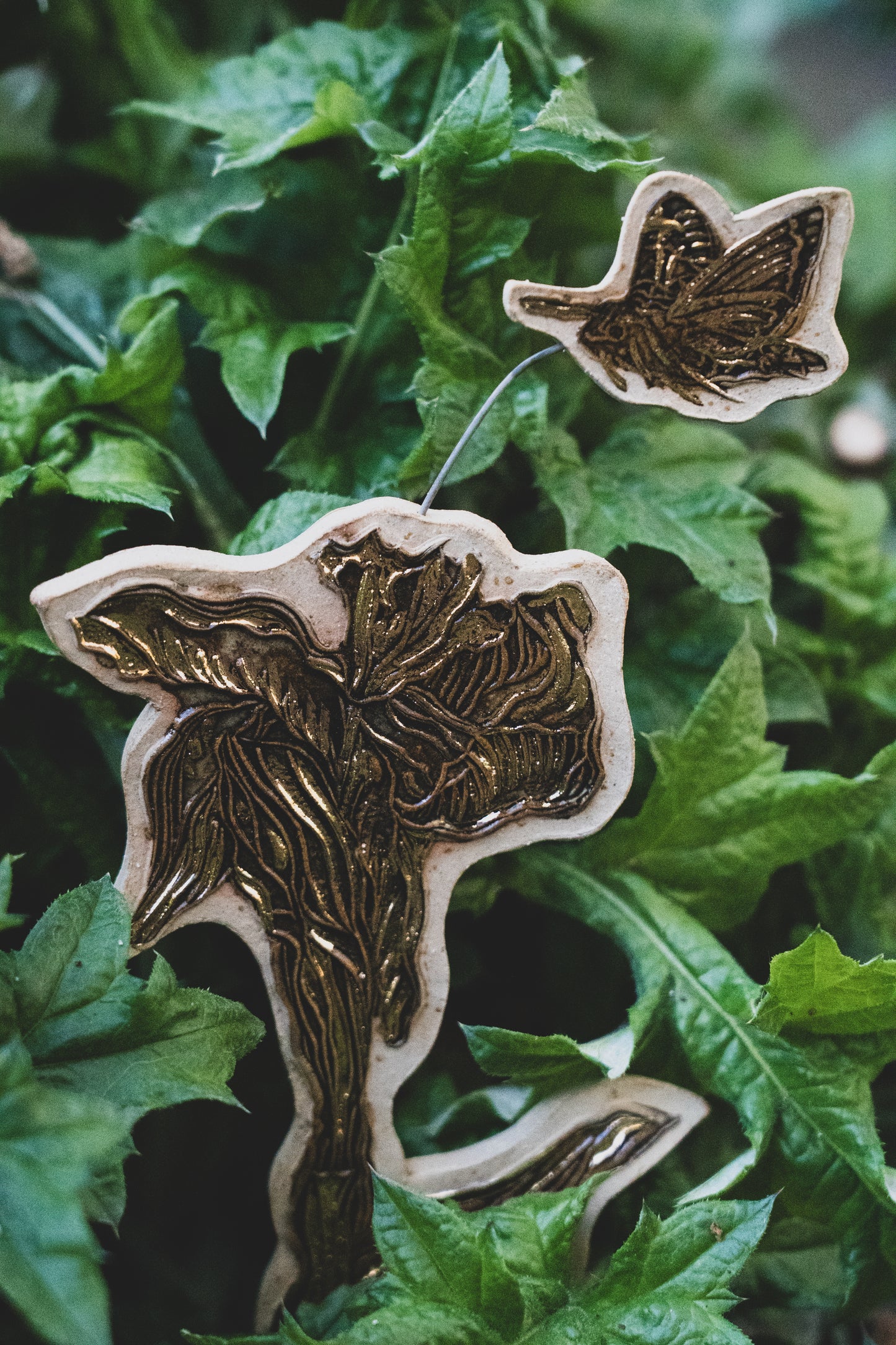 Hummingbird Hawk Moth Plant Stakes