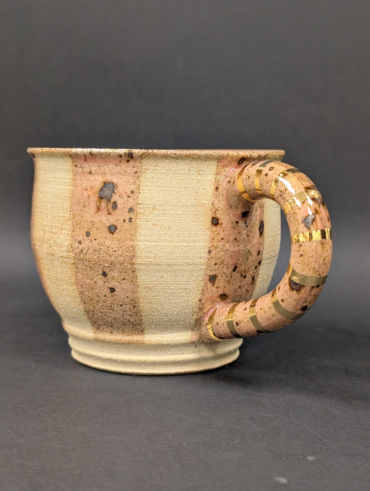 Candy cane striped mug