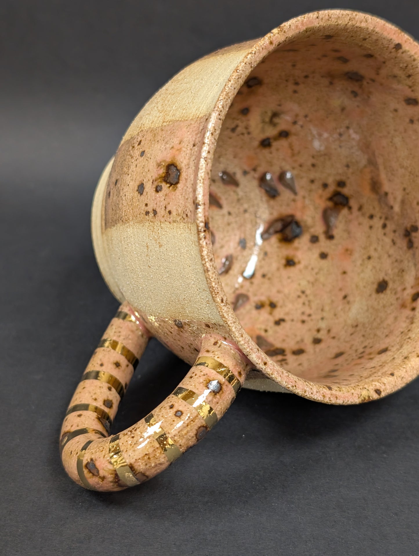 Candy cane striped mug