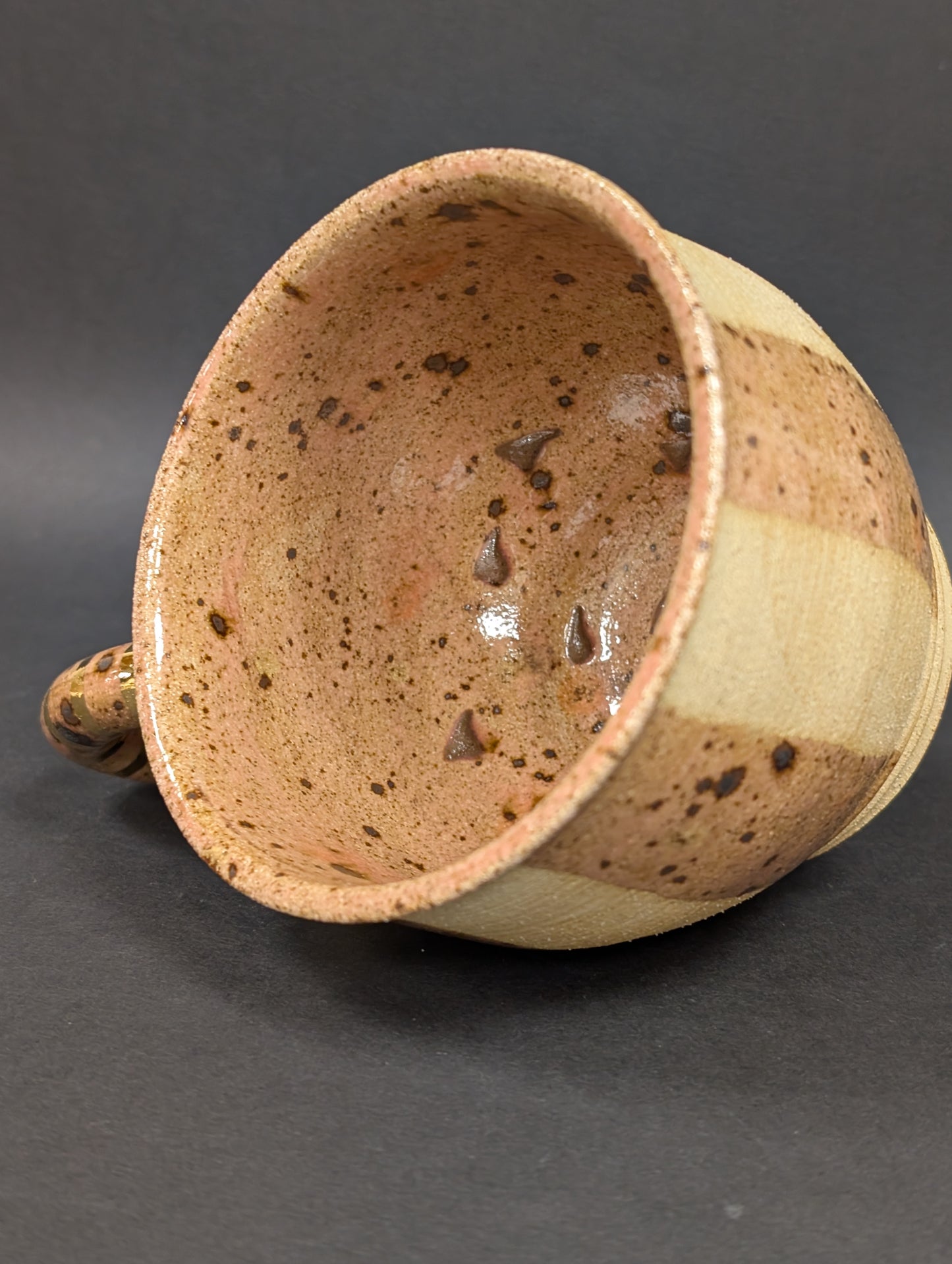 Candy cane striped mug