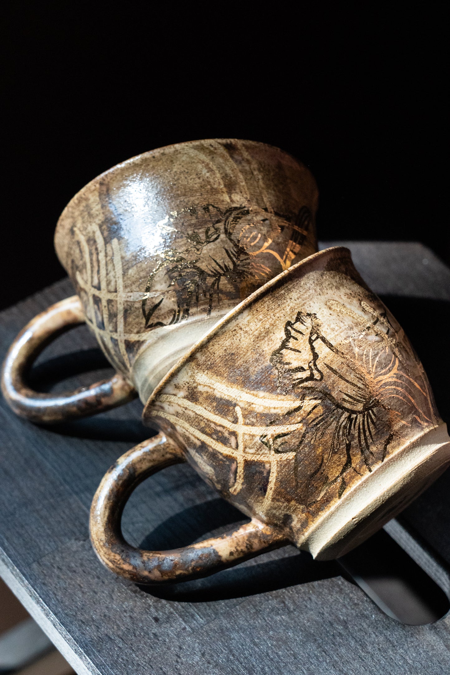 Gold Daffodil Mugs