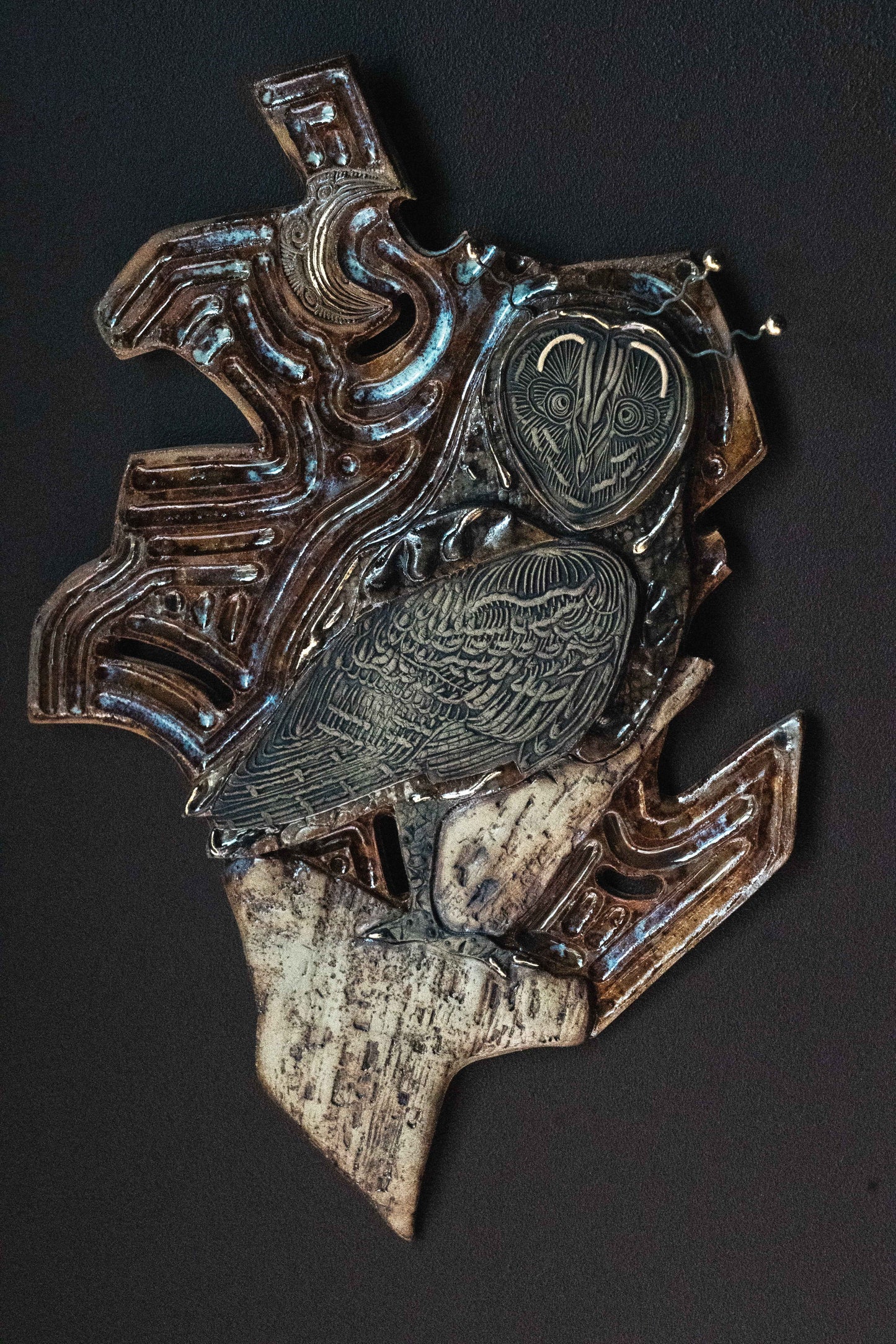 OOAK Owl Wall Hanging