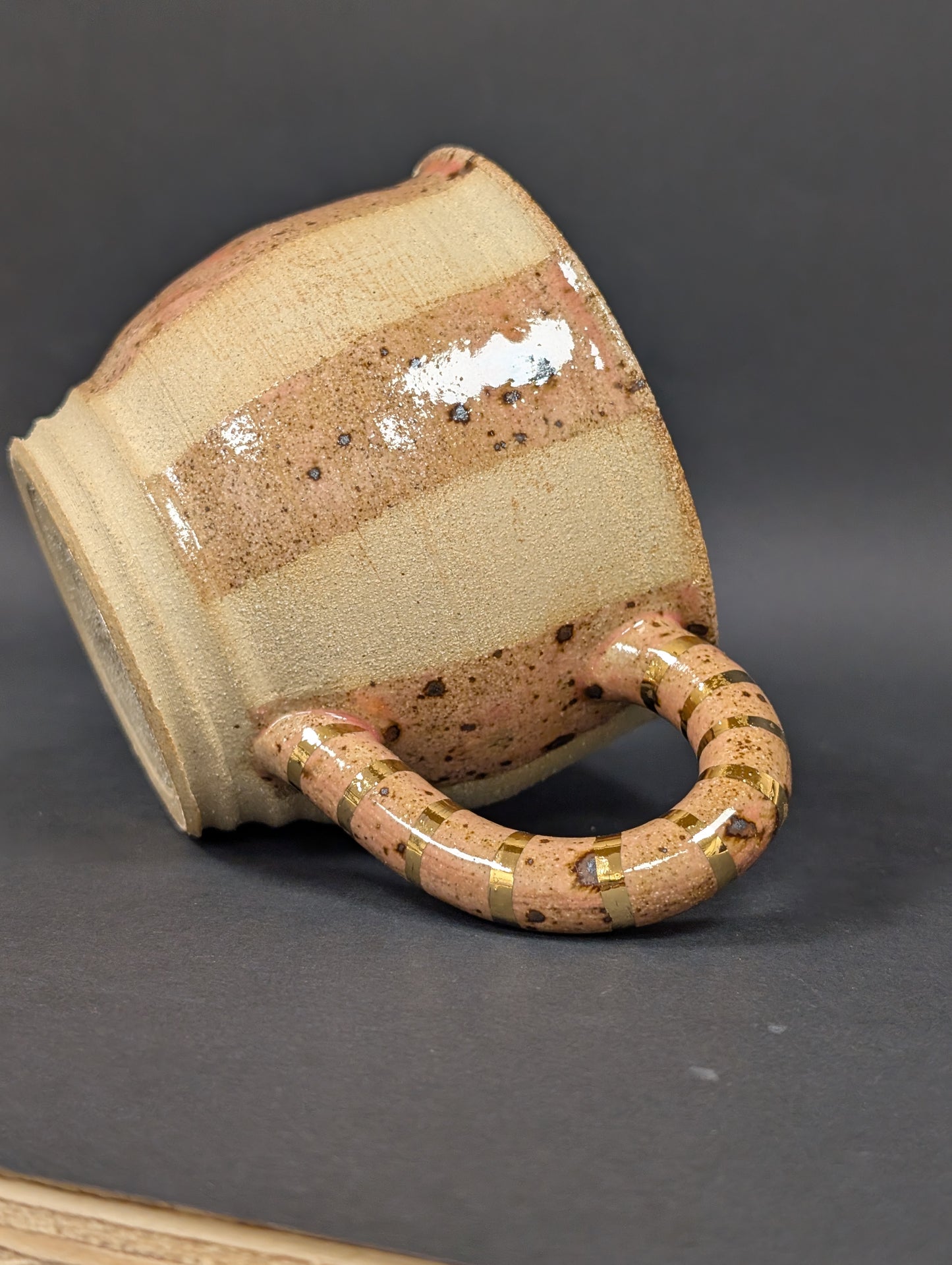 Candy cane striped mug