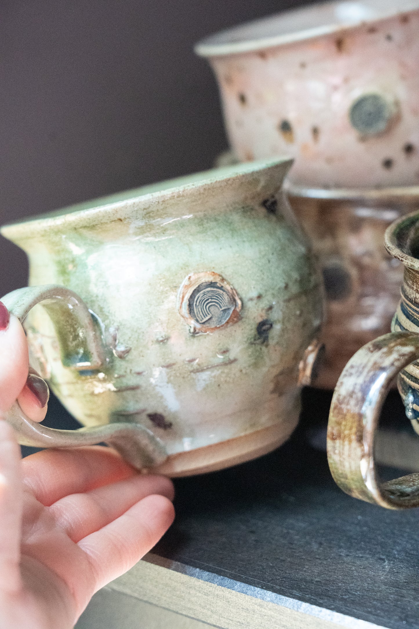Rainbow Charm Mug - Green