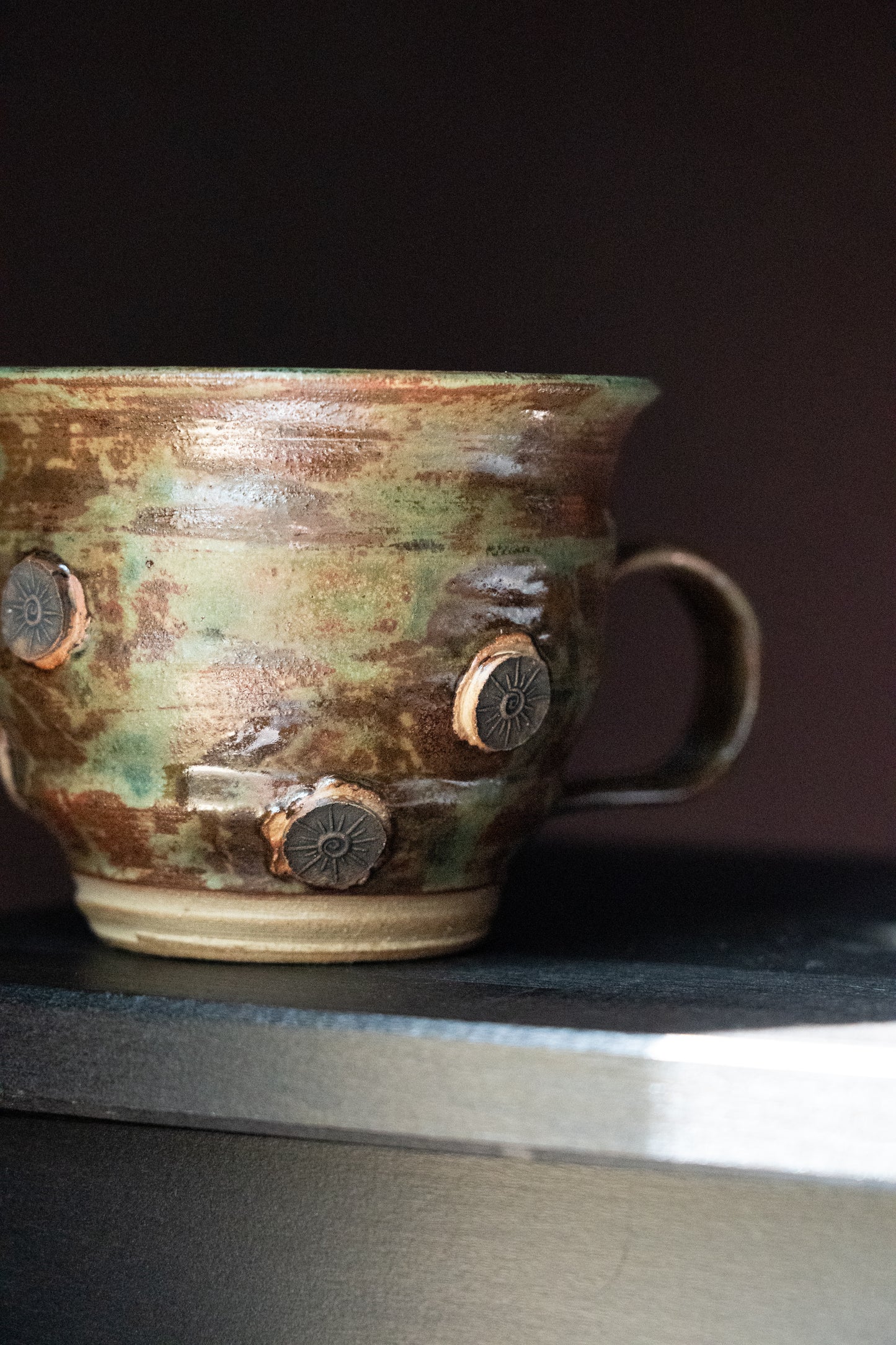 Sunburst Charm Mug - Patina