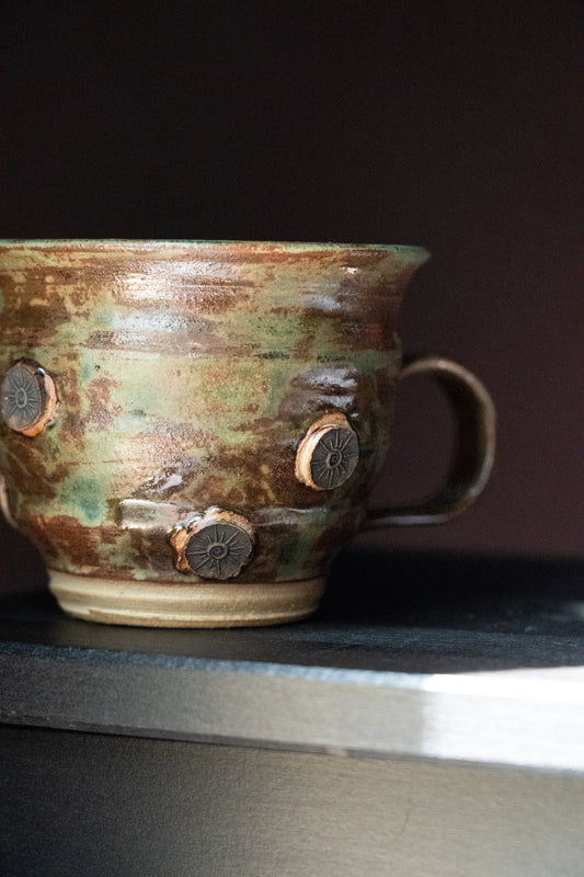 Sunburst Charm Mug - Patina