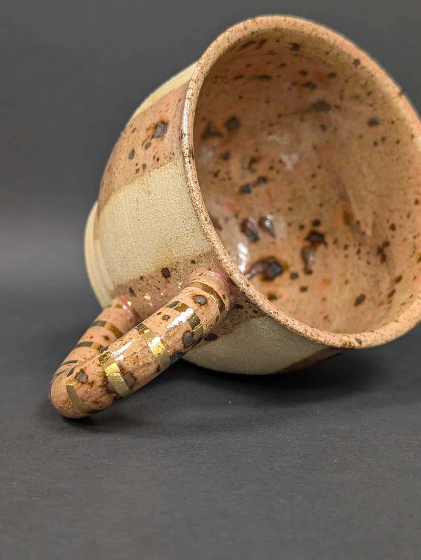 Candy cane striped mug