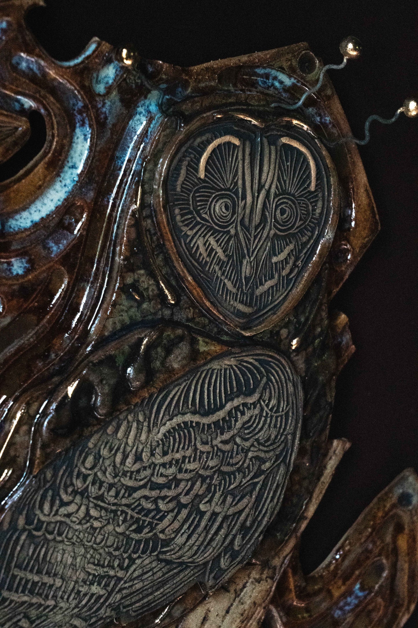 OOAK Owl Wall Hanging