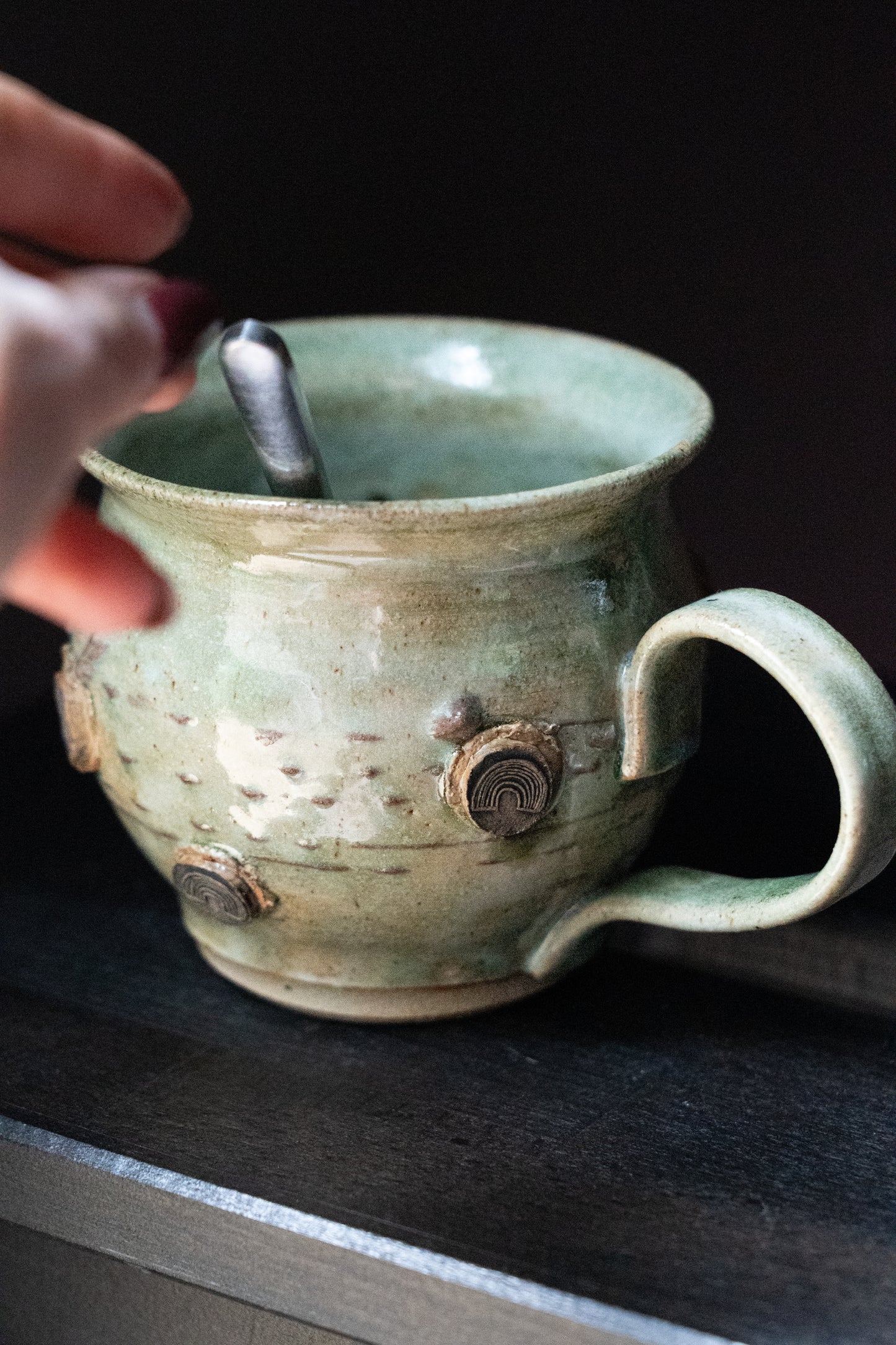 Rainbow Charm Mug - Green