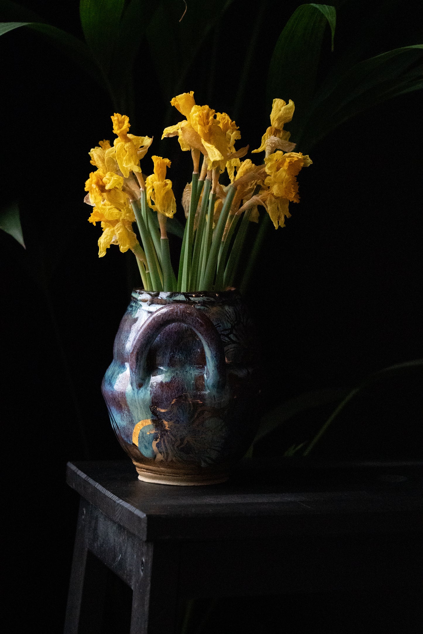 Golden Daffodil Vase