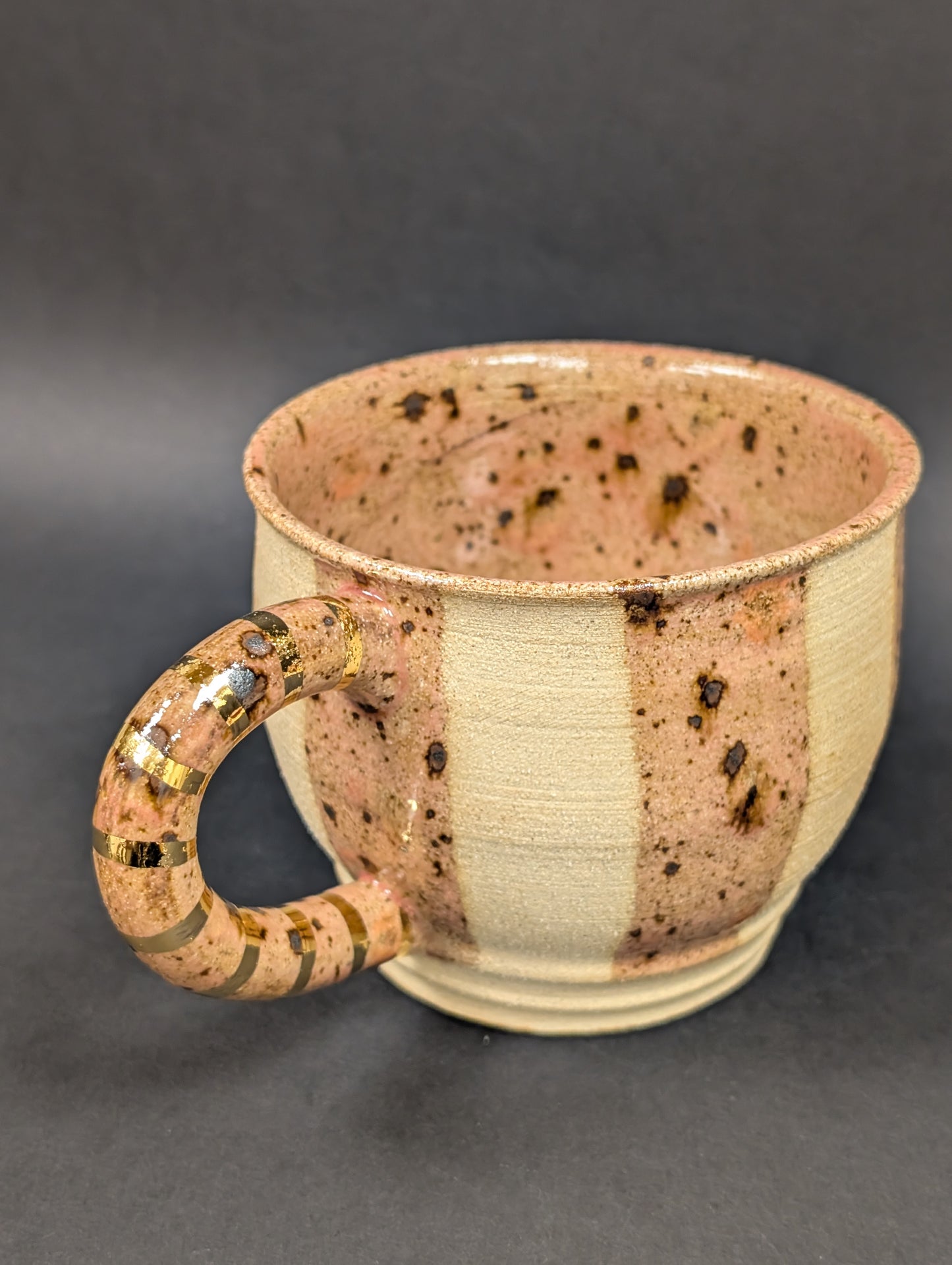 Candy cane striped mug