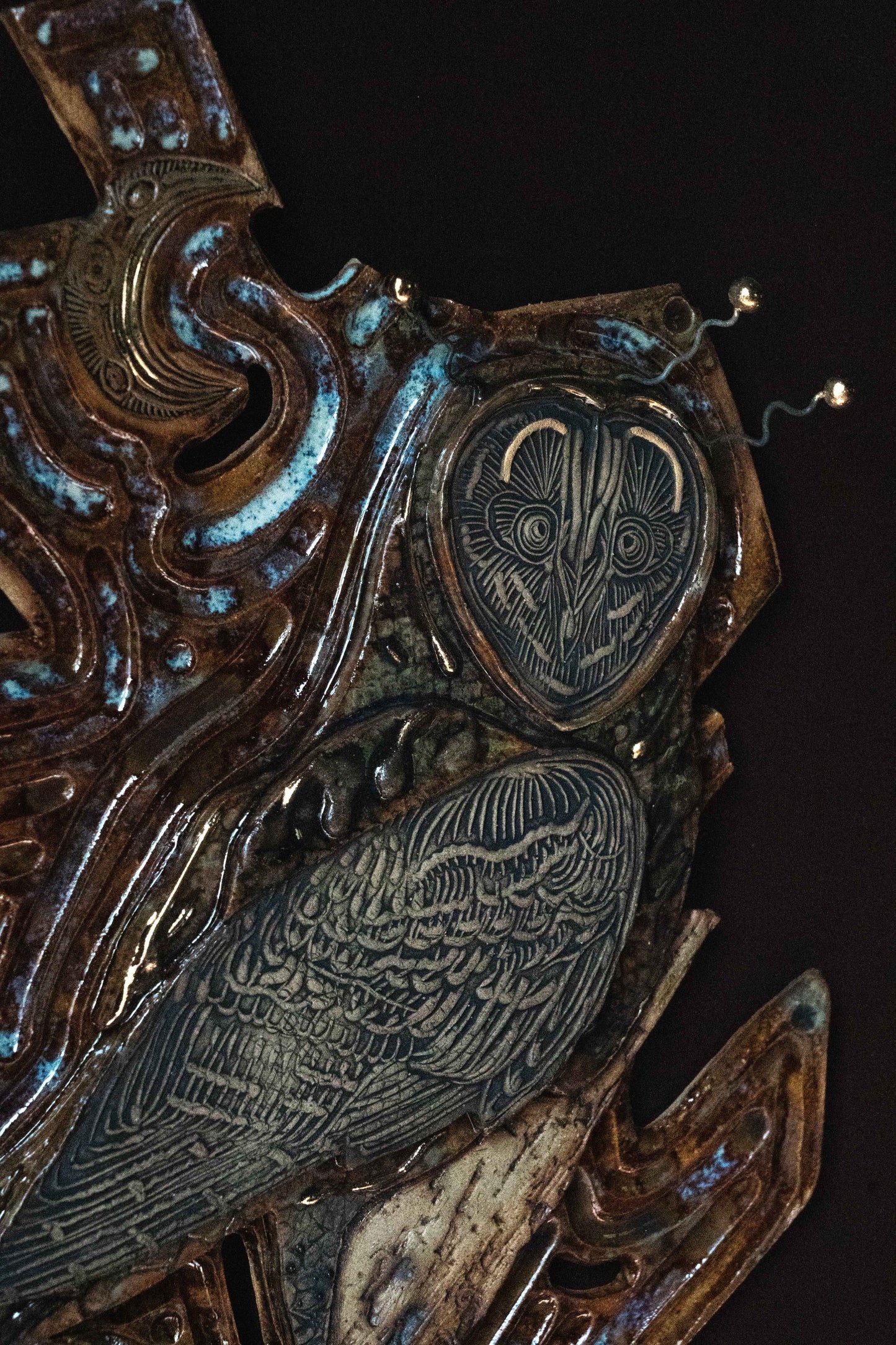 OOAK Owl Wall Hanging