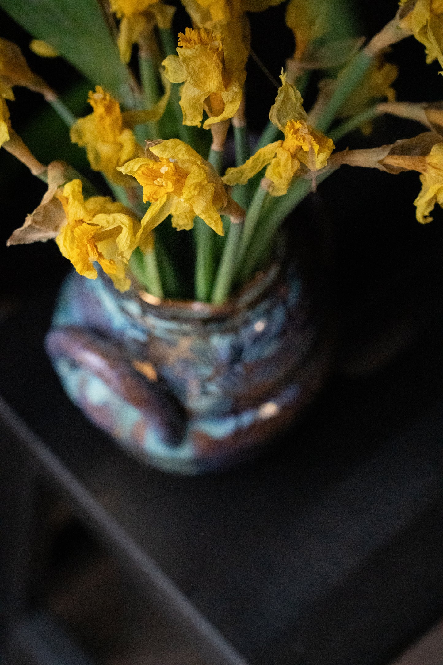 Golden Daffodil Vase