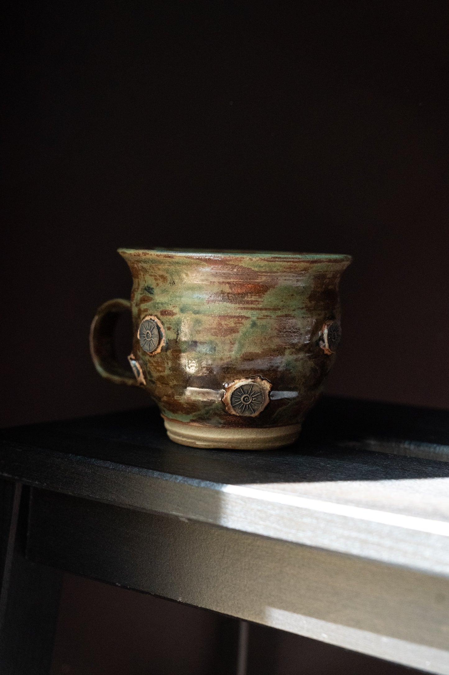 Sunburst Charm Mug - Patina